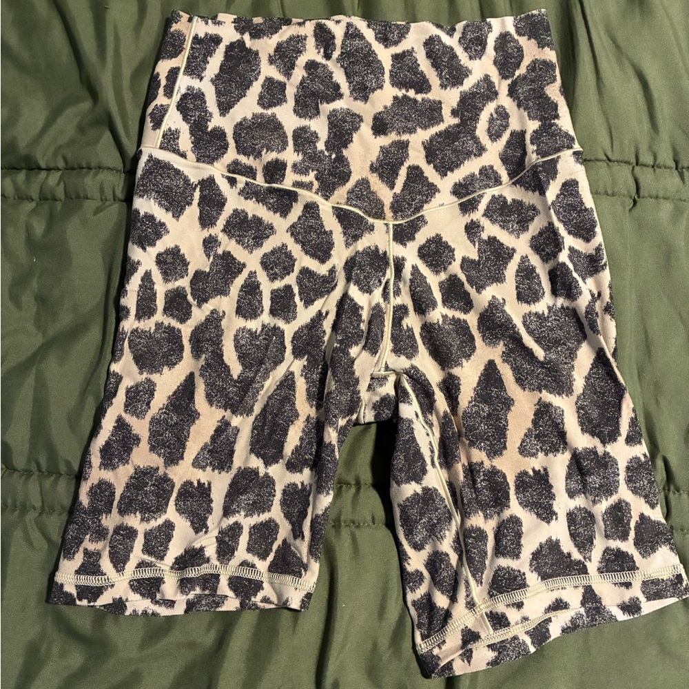 Aerie Offline Animal Print Bike Shorts
